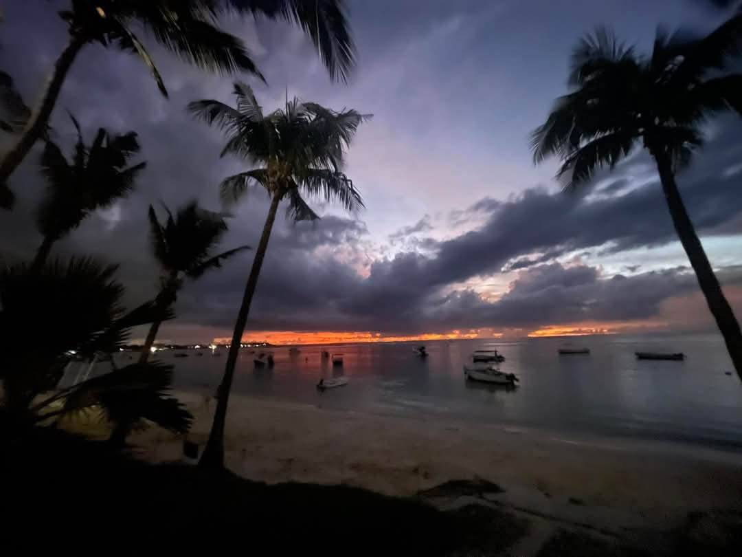B. Mauritius beach at night